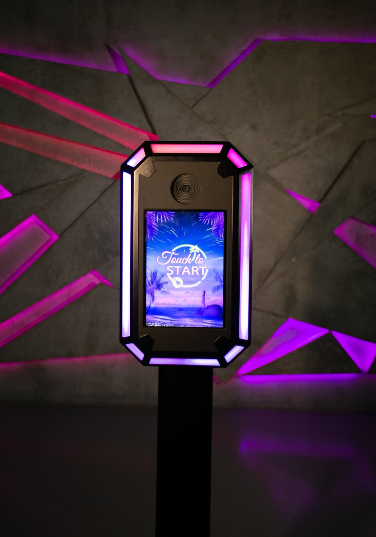 Fotomatón LED con luces de neón